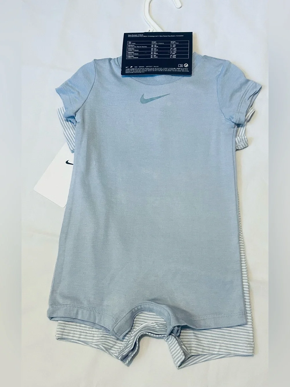 Nike Baby Romper 2 Pc Set Size 3 Mos NEW